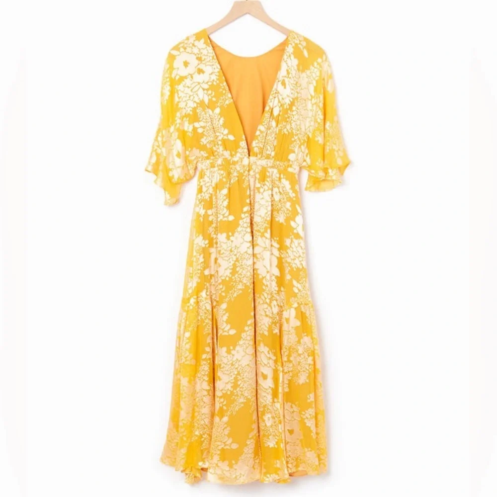 Warm NY Florence dress size small size 1 100% silk - Picture 2 of 7